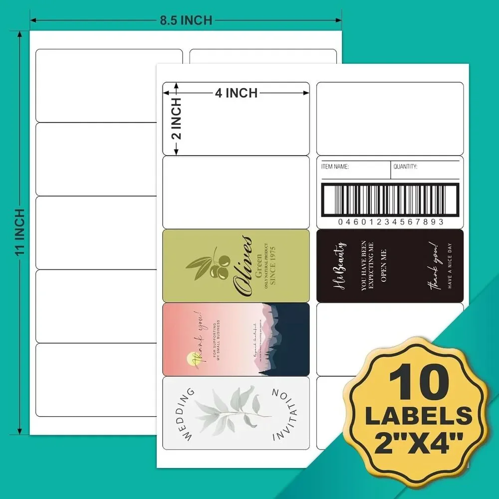 Address Adhesive Labels 2x4 1000 Pack NIB
